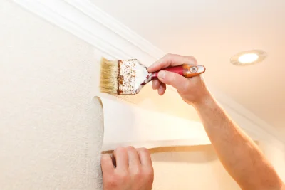Pose de papier peint à Auberives-sur-Varèze — revêtements muraux et toiles de verre